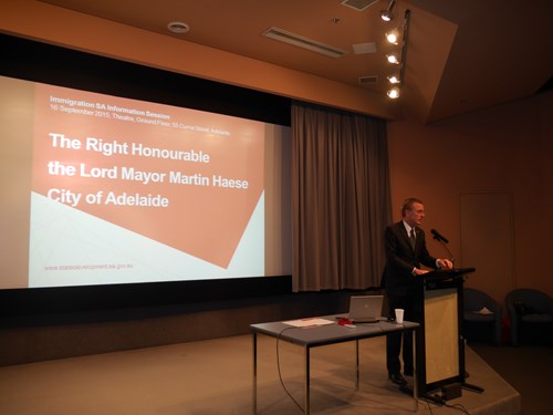 Lord Mayor welcomed newly arrived skilled migrants to the city 